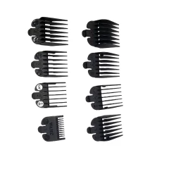 NEW Набор пластиковых насадок для машинок Wahl 8 шт, черный