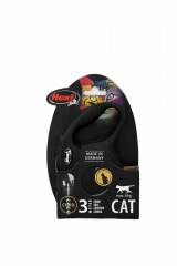 Рулетка-поводок для кошек flexi Cat XS 3 м трос, черный