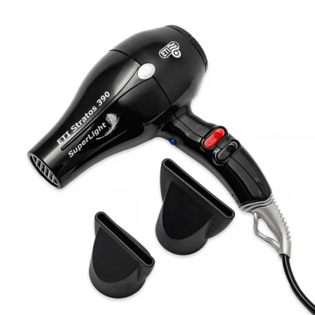 Фен ETI Stratos Superlight 390, 2200 ватт, черный