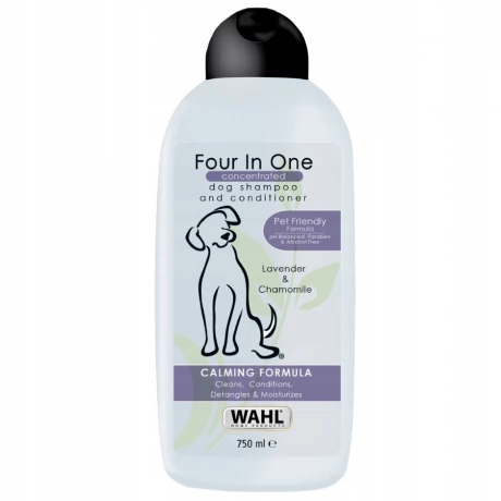 NEW Шампунь для собак Wahl 4 в 1 с лавандой и ромашкой 750 мл