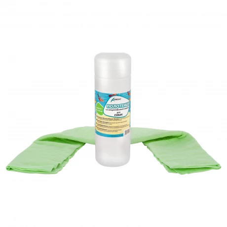 Полотенце GRODO из искусственной замши, цвет зеленый