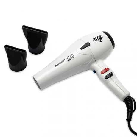 Фен ETI Turbo Stratos 3800, 2400 ватт, белый