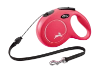 Рулетка-поводок для собак flexi New Classic M 8 м трос, красный