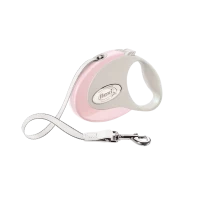 Поводок-рулетка flexi Style S 3 м 12 кг лента, розовый