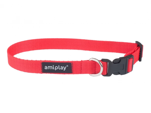 Ошейник регулируемый AmiPlay Basic красный, размер L