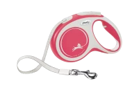 Поводок-рулетка flexi New Comfort M 5 м 25 кг лента, красный