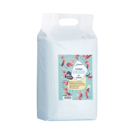 Гелевые пеленки GRODO для собак 60х60 см, 30 шт.