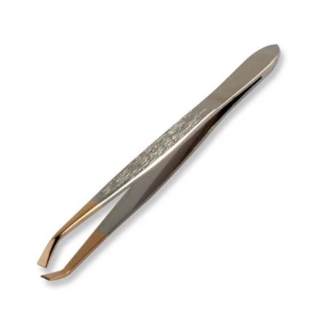 Пинцет Artero E335 для бровей, золотой