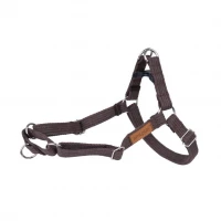 Шлейка регулируемая AmiPlay EASY GO Cotton L 40-75/2,5 см, коричневая