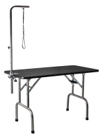 Стол для груминга Toex 120х60хН68 см складной, черный