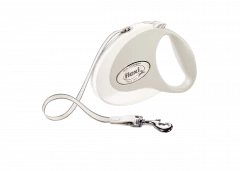 Поводок-рулетка flexi Style M 5 м 25 кг лента, белый