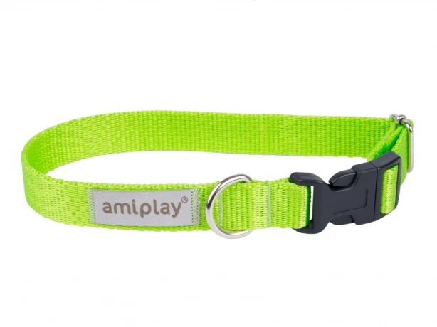 Ошейник регулируемый AmiPlay Samba зеленый, размер L