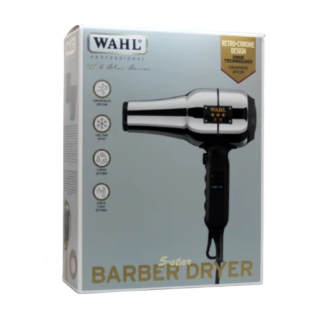NEW Фен Wahl 4317-0470 Barber Dryer 5* с турмалиновой ионизацией, 2200W