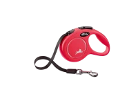 Поводок-рулетка для собак flexi New Classic XS 3 м лента, красный