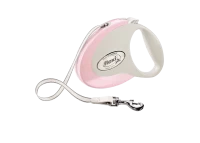 Поводок-рулетка flexi Style M 5 м 25 кг лента, розовый