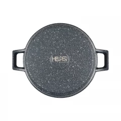 Жаровня GRANIT 26 см, с термостойкой стеклянной крышкой