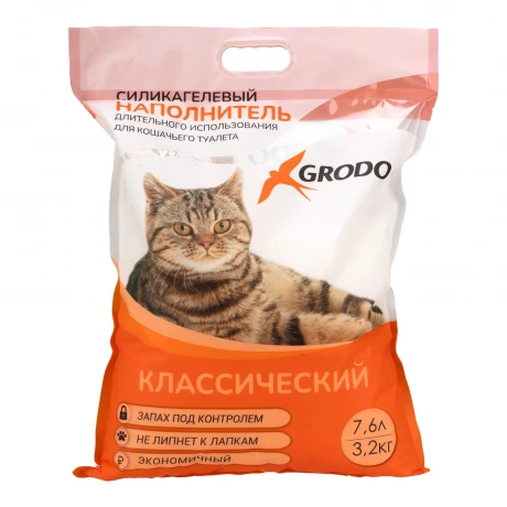 Силикагелевый наполнитель Grodo классический, 7,6 л