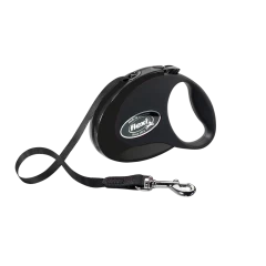 Поводок-рулетка flexi Style S 3 м 12 кг лента, черный