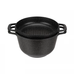 Казан GURMAN с крышкой-сковородой 5 л