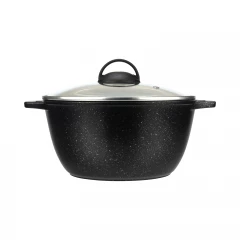 Кастрюля MARBLE 4 л, с термостойкой стеклянной крышкой 24 см