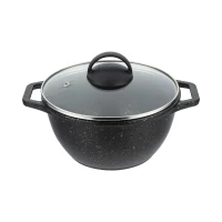 Кастрюля MARBLE 2 л, с термостойкой стеклянной крышкой 20 см