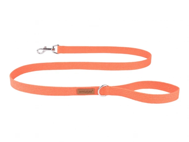 Поводок AmiPlay Cotton ECO S 140х1,5 см, оранжевый