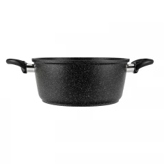 Кастрюля GURMAN 4 л, с термостойкой стеклянной крышкой 24 см