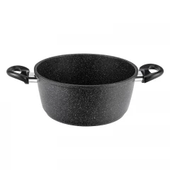 Кастрюля GURMAN 4 л, с термостойкой стеклянной крышкой 24 см