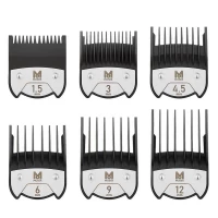 Набор магнитных насадок Moser 1801-7000  Magnetic attachm. comb 1.5mm/3mm/4,5mm/6mm/9mm/12mm/black