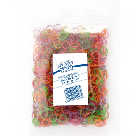 Латексные резиночки Show Tech разноцветные, 1000 шт.