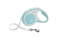 Поводок-рулетка flexi New Comfort S 5 м 15 кг лента, голубой