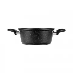 Кастрюля GURMAN 2 л, с термостойкой стеклянной крышкой, индукция