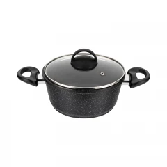 Кастрюля GURMAN 2 л, с термостойкой стеклянной крышкой, индукция