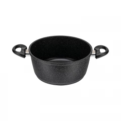 Кастрюля GURMAN 4 л, с термостойкой стеклянной крышкой, индукция