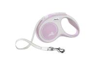 Поводок-рулетка flexi New Comfort S 5 м 15 кг лента, розовый