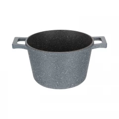 Кастрюля GRANIT 3 л, с термостойкой стеклянной крышкой 20 см