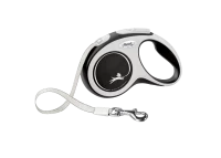 Поводок-рулетка flexi New Comfort S 5 м 15 кг лента, черный