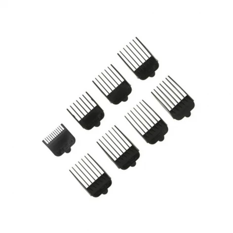 Набор пластиковых насадок 8 шт. черные для машинок Wahl