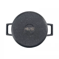 Кастрюля GRANIT 5 л, с термостойкой стеклянной крышкой 24 см