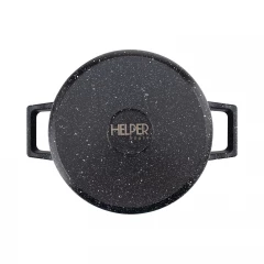 Кастрюля GURMAN 5 л, с термостойкой стеклянной крышкой 24 см, galaxy