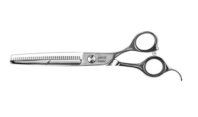 Ножницы GRODO Silk Slice филировочные с большим черным винтом, 5,5" 35T