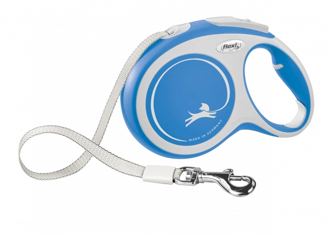 Поводок-рулетка для собак flexi New Comfort L 8 м лента, синий