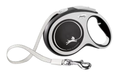 Поводок-рулетка для собак flexi New Comfort L 8 м лента, черный