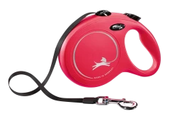 Поводок-рулетка для собак flexi New Classic L 8 м лента, красный