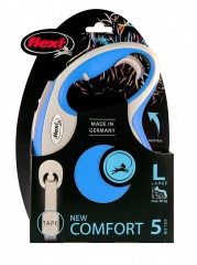 Поводок-рулетка flexi New Comfort L 5 м лента, синий