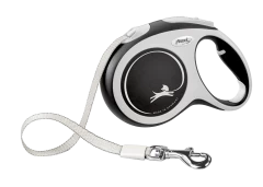 Поводок-рулетка flexi New Comfort L 5 м лента, черный